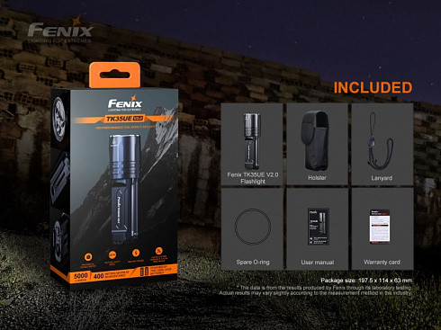 Фонарь Fenix TK35UE V2.0 (SST40, ANSI 5000 лм, 18650)