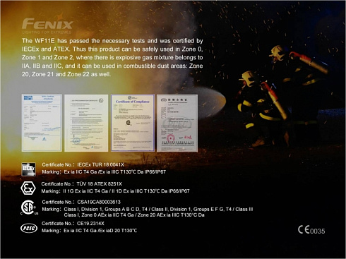 Фонарь Fenix WF11E + спортивная сумка-рюкзак (XP-G2 NW, 200 лм, AA)
