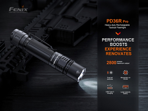 Фонарь Fenix PD36R Pro (SFT70, ANSI 2800 lm, 21700)