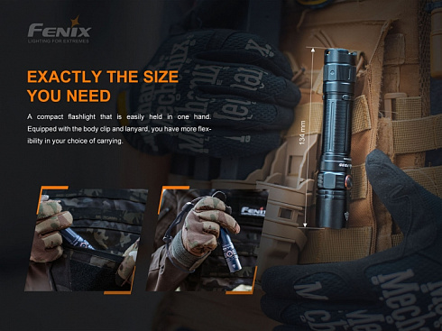 Фонарь Fenix PD35 V3.0 (SFT40, 1700 lm, 18650,CR123A)