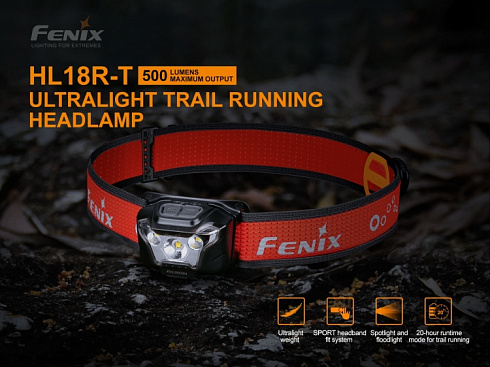 Фонарь Fenix HL18R-T (XP-G3 S3, 500 лм, Li-Po АКБAAA)