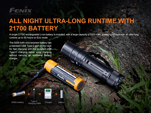 Фонарь Fenix E35 V3.0 (LUMINUS SST70, 3000 лм, 21700)