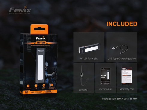 Фонарь Fenix WT16R (2 x XP-E2 + COB, ANSI 300 lm, Li-Po)