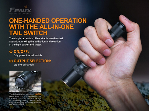Фонарь Fenix E20 V2.0 (LUMINUS SST7, ANSI 350 лм, 2xAA)