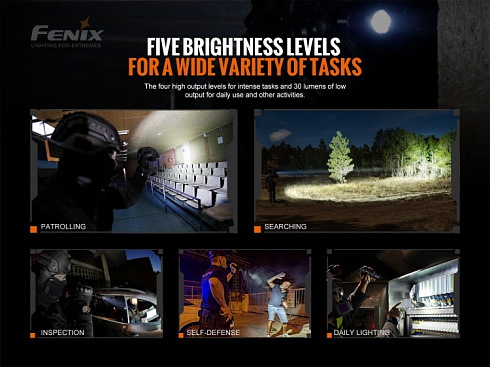 Фонарь Fenix TK20R V2.0 + сигнальный жезл AOT-M (SFT70, ANSI 3000 лм, 21700)