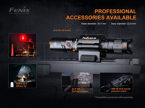 Фонарь Fenix PD35 V3.0 (SFT40, 1700 lm, 18650,CR123A)