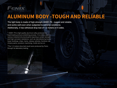 Фонарь Fenix TK30 (Белый лазер, 500 lm, 21700)