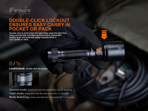 Фонарь Fenix C7 (SST70, ANSI 3000 lm, 21700)