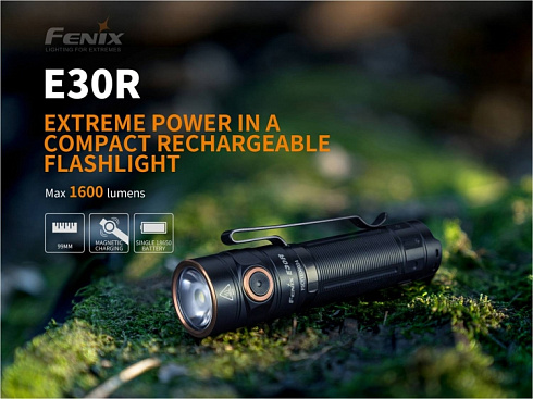 Фонарь Fenix E30R (LUMINUS SST40, ANSI 1600 лм, 18650/CR123A)