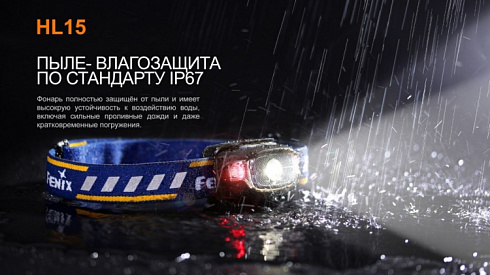 Фонарь Fenix HL15 Черный (XP-G R5, 200 лм, AAA)