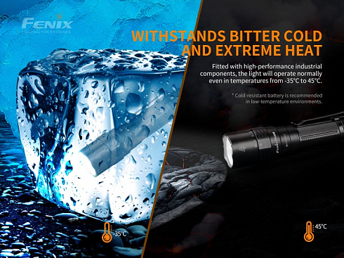 Фонарь Fenix PD40R V2.0 + подарок Fenix AOT-M (LUMINUS SST 70, ANSI 3000 лм, 21700)