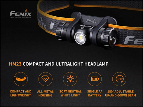 Фонарь Fenix HM23 (CREE, ANSI 240 лм, AA)