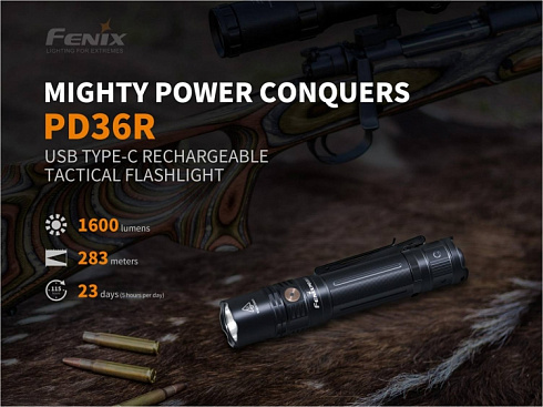 Фонарь Fenix PD36R (SST-40, ANSI 1600 lm, 21700)