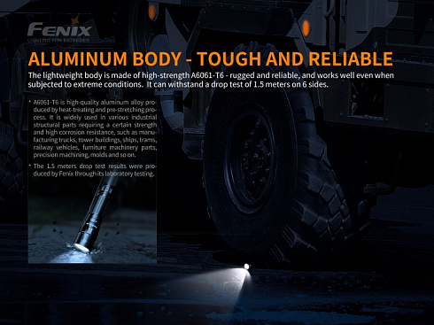 Фонарь Fenix PD40R V2.0 + подарок Fenix AOT-M (LUMINUS SST 70, ANSI 3000 лм, 21700)