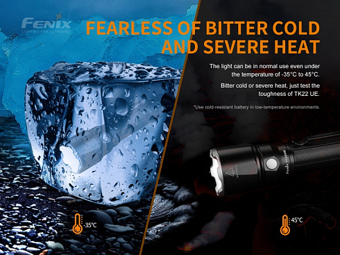 Фонарь Fenix TK22UE V2.0 (1600 lm, 21700,18650)