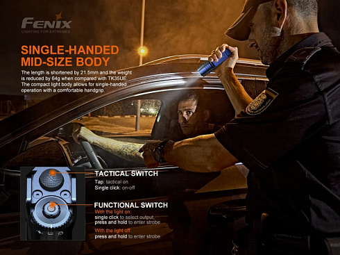 Фонарь Fenix TK35UE V2.0 (SST40, ANSI 5000 лм, 18650)