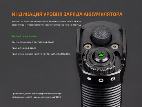 Фонарь Fenix TK35UE 2018 (XHP70 HI, ANSI 3200 лм, 18650)