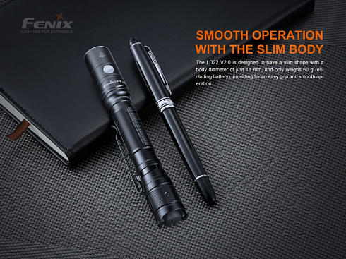 Фонарь Fenix LD22 V2.0 (LUMINUS, 800 лм, Li-ion/AA)
