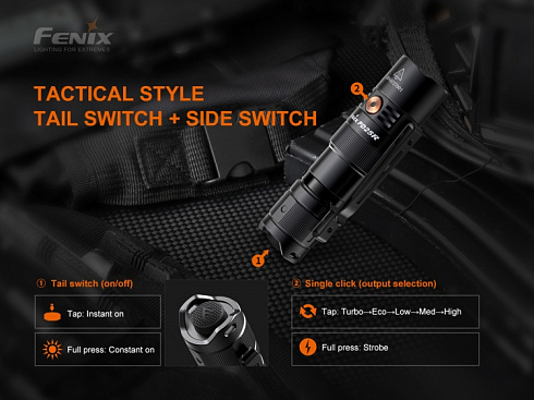 Фонарь Fenix PD25R (SST20, ANSI 800 лм, 16340/CR123A)