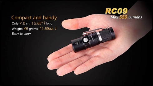 Фонарь Fenix RC09 (XM-L2, ANSI 550 lm, 16340/CR123A)