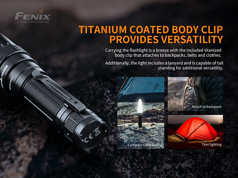 Фонарь Fenix PD40R V2.0 + подарок Fenix AOT-M (LUMINUS SST 70, ANSI 3000 лм, 21700)