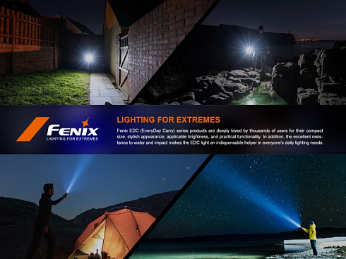 Фонарь Fenix E18R V2.0 (SST40, ANSI 1200 лм, 16340/CR123A)
