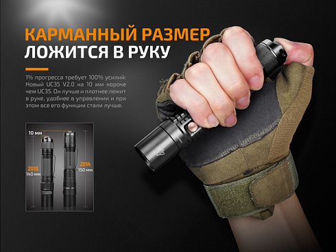 Фонарь Fenix UC35 V2.0 (XP-L HI V3, ANSI 1000 lm, 18650)