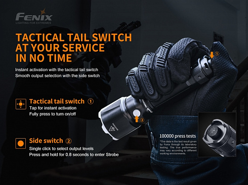 Фонарь Fenix TK22UE V2.0 (1600 lm, 21700,18650)