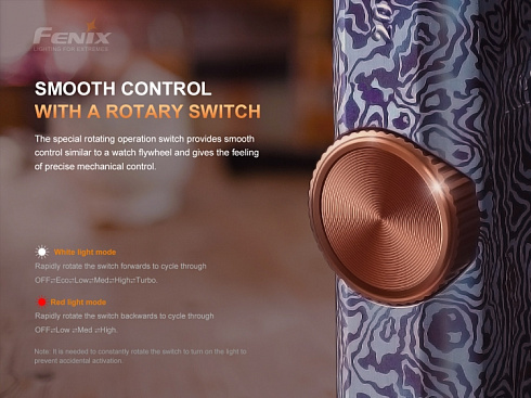 Фонарь Fenix APEX 20 Flow Blue (XP-L HI V2 + XQ-E Red, ANSI 760 lm, Li-Po)