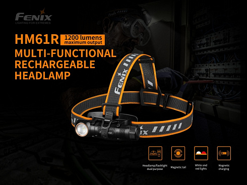 Фонарь Fenix HM61R (SST40, ANSI 1200 лм, 18650/CR123A)