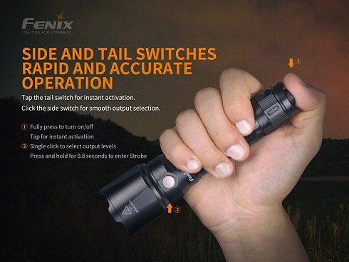 Фонарь Fenix TK22 V2.0 (1600 lm, 21700/18650)