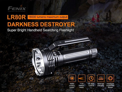 Фонарь Fenix LR80R (6xSST70, 18000 лм)
