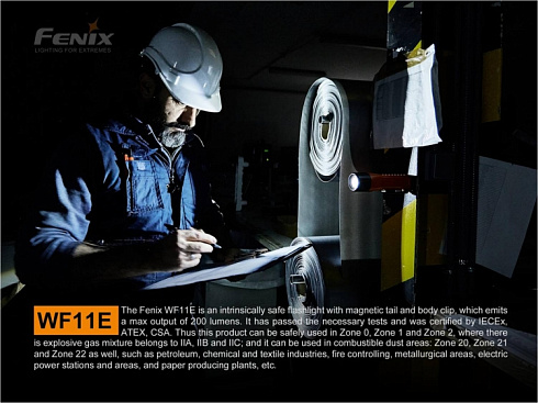 Фонарь Fenix WF11E + спортивная сумка-рюкзак (XP-G2 NW, 200 лм, AA)