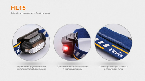 Фонарь Fenix HL15 Розовый (XP-G R5, 200 лм, AAA)