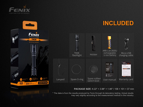 Фонари Fenix\Фонарь Fenix TK06 (LUMINUS SST20 L4, 800 лм, 18650)