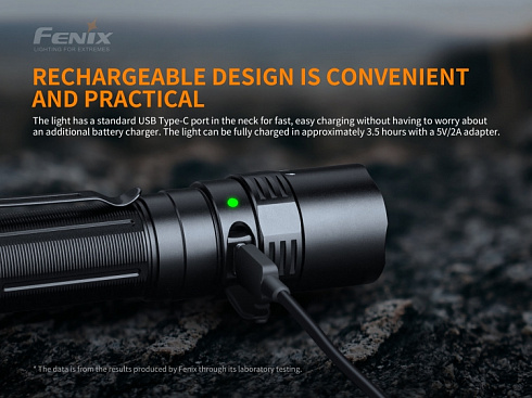 Фонарь Fenix PD40R V2.0 + подарок Fenix AOT-M (LUMINUS SST 70, ANSI 3000 лм, 21700)