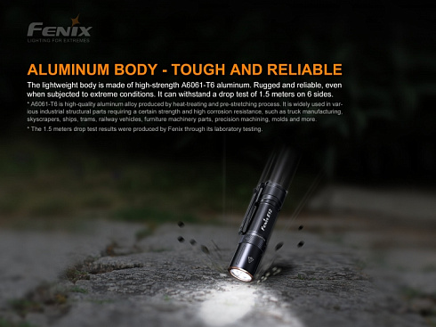 Фонарь Fenix E12 V2.0 (LUMINUS SST20, ANSI 160 лм, AA)