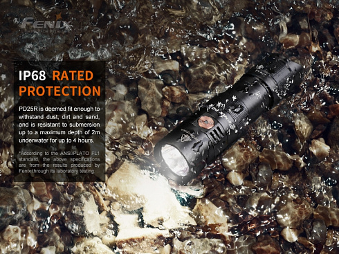 Фонарь Fenix PD25R (SST20, ANSI 800 лм, 16340/CR123A)