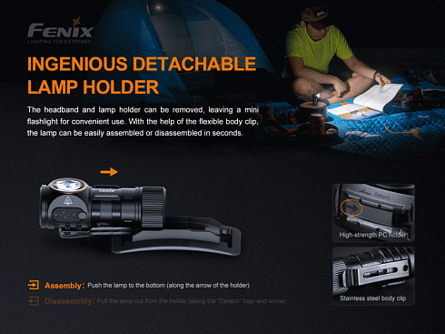 Фонарь Fenix HM50R V2.0 (XP-G S4, ANSI 700 лм, 16340)