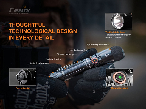 Фонарь Fenix PD35 V3.0 (SFT40, 1700 lm, 18650,CR123A)