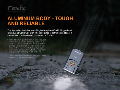 Фонарь Fenix E03R (MATCH CA18 + EVERLIGHT 2835, ANSI 260 лм, Li-Po)