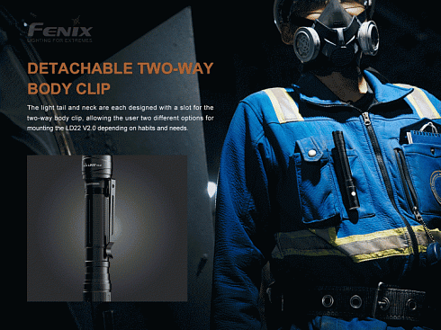Фонарь Fenix LD22 V2.0 (LUMINUS, 800 лм, Li-ion/AA)
