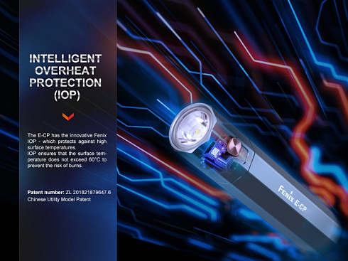 Фонарь Fenix E-CP Голубой (ANSI 1600 лм, 5000 мАч Li-ion)