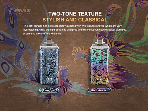 Фонарь Fenix APEX 20 Flow Blue (XP-L HI V2 + XQ-E Red, ANSI 760 lm, Li-Po)