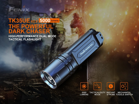 Фонарь Fenix TK35UE V2.0 (SST40, ANSI 5000 лм, 18650)