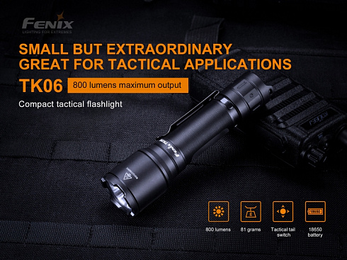 Фонари Fenix\Фонарь Fenix TK06 (LUMINUS SST20 L4, 800 лм, 18650)