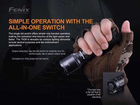 Фонари Fenix\Фонарь Fenix TK06 (LUMINUS SST20 L4, 800 лм, 18650)