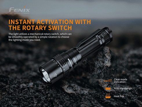 Фонарь Fenix PD40R V2.0 + подарок Fenix AOT-M (LUMINUS SST 70, ANSI 3000 лм, 21700)