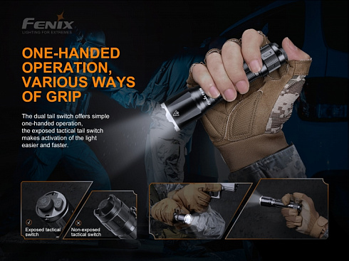 Фонарь Fenix TK16 V2.0 + подарок Fenix AOT-M (LUMINUS SST70, ANSI 3100 лм, 21700)
