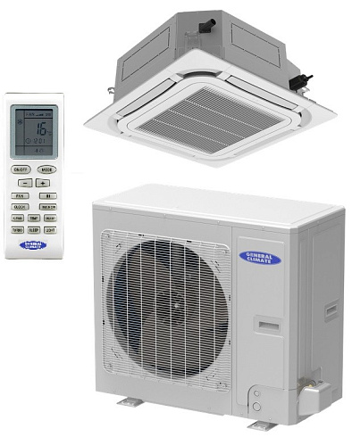 Кассетный кондиционер General Climate GC-4C48HRF / GU-U48HF